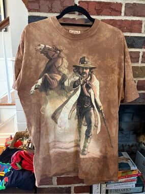 The Mountain Cowboy And Horse T-shirt Size L